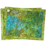 2X Tisch-Set Bali-Batik Ts-201 Grün-Blaue Farbharmonie -Dekorativer Platzset Ca. 12, 5" X 17" | 32X43 cm Immer 2 Stück | Paar Von Pattipatch 2X Tisch-Set Bali-Batik Ts-201 Grün-Blaue Farbharmonie -Dekorativer Platzset Ca. 12, 5" X 17" | 32X43 cm Immer 2 Stück | Paar Von Pattipatch von PattiPatchStoffe