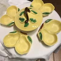 Mid Century Modern, Snack-Set, Chips Und Dip-Set, Relish Set, Belmar Cal. Usa 310, Gelbe Birne Design, Mccoy Look von PattisVintageStuff