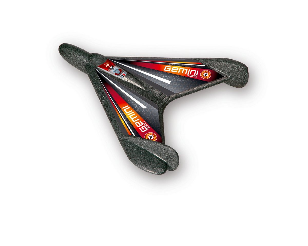 Paul Günther Windspiel Schleudersegler Gemini 3000 grau/rot 30x32cm Katapult-Starter von Paul Günther