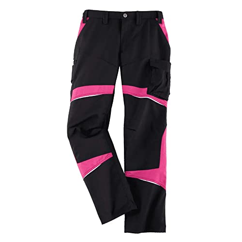 KÜBLER Workwear KÜBLER ACTIVIQ Damen-Arbeitshose schwarz/pink von KÜBLER Workwear