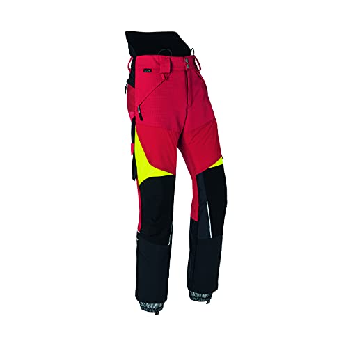 KÜBLER Workwear | KÜBLER Forest Schnittschutzhose Pro PSA 3 | rot/warngelb | Größe 78 von KÜBLER Workwear