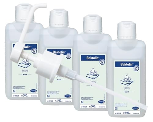 4 x 500 ml Baktolin Pure Paul Hartmann AG Plus 1 x Dosierpumpe 500 ml von Hartmann