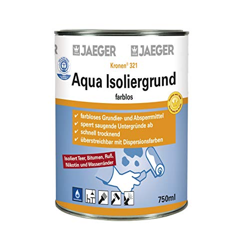 Jaeger Aqua-Isoliergrund, farblos, 750 ml Dose für Aqua-Dachschutzlacke von Paul Jaeger GmbH & Co. KG