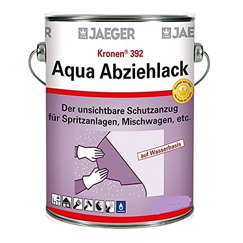 Jaeger Kronen Aqua Abziehlack, aus Wasserbasis, blau lasierend, 750ml von Paul Jaeger GmbH & Co. KG