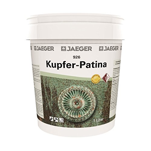 Jaeger Kupfer-Patina mit Grünspan Farbe mit Grünspaneffekt (1,0 L Grundfarbe + 1 x 500 ml Aktivator) von Paul Jaeger GmbH & Co. KG