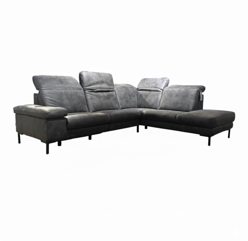Ecksofa Deno PL Leder W9 Schwarz Füße Metall Schwarz Mit Relaxmotor Ecksofa Deno PL Leder W9 Schwarz Füße Metall Schwarz Mit Relaxmotor von Paul Lindberg
