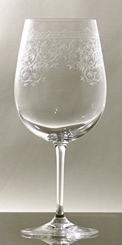 Rotweinglas mit Gravur Bordeauxglas Pantografie 6er Set Lucca Paul Nagel 1500201 von Paul Nagel GmbH & Co.KG