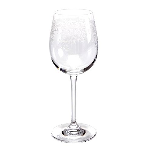 Paul Nagel Weinglas, Rotweinglas Lucca mit Pantografie Dekor H. 22,5cm für 450ml von Paul Nagel