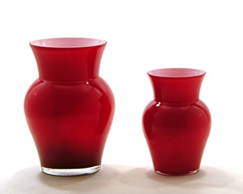 Paul Nagel Vase Viola groß, rot von Paul Nagel