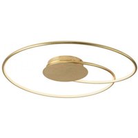 LED Deckenleuchte Leuchtringe Metall in Gold L:70 cm von Paul Neuhaus GmbH