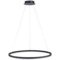 LED Pendelleuchte Anthrazit dimmbar 3000 K Ø80 cm Ring von Paul Neuhaus GmbH