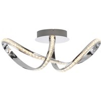 Stilvolle LED Deckenlampe in Chrom dimmbar 30 W L:65 cm von Paul Neuhaus GmbH
