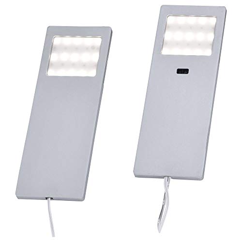 Paul Neuhaus 1121-95-2 HELENA LED-Unterbauleuchte 2er Set 4W Warmweiß Aluminium von Paul Neuhaus