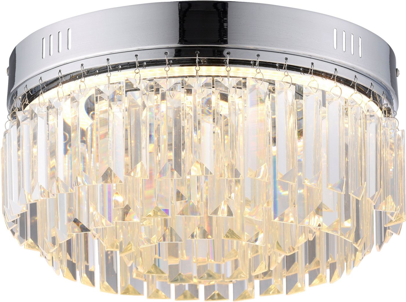 Paul Neuhaus LED Deckenleuchte KRISTA, LED fest integriert, Warmweiß von Paul Neuhaus