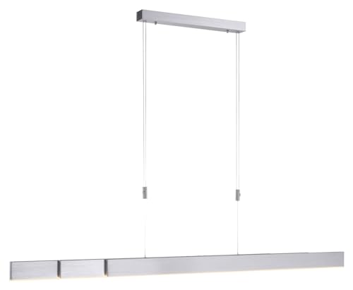 Paul Neuhaus LED-Pendelleuchte - Aluminiumfarben - Weiß - Metall - Kunststoff - H 200 cm - mit Fernbedienung von Paul Neuhaus