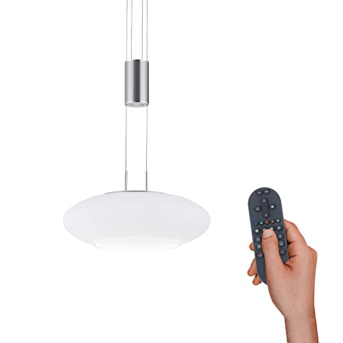 Paul Neuhaus LED Pendelleuchte aus Glas, Q Etienne Smart Home, CCT Lichttemperaturwechsel, höhenverstellbar, Fernbedienung… von Paul Neuhaus