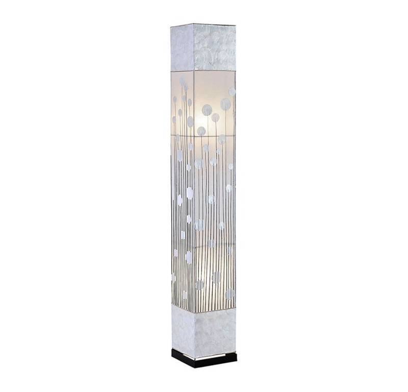 Paul Neuhaus LED Stehlampe, Leuchtmittel nicht inklusive, Stehleuchte Wohnzimmerlampe Perlmutt weiß Textil Standleuchte 2xE27 von Paul Neuhaus