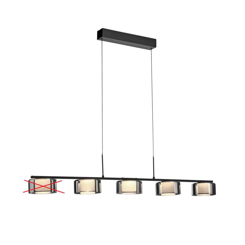 Paul Neuhaus Led Hängelampe Rika Schwarz Glas Dimmbar Siehe Text/Foto B-Ware von Paul Neuhaus