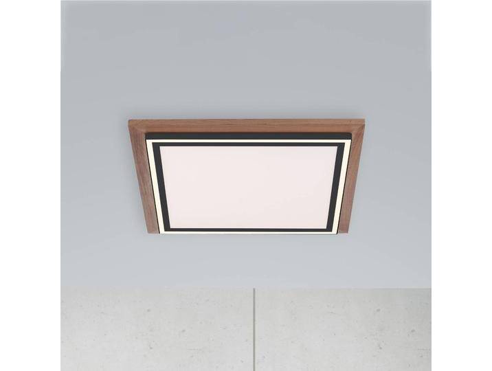 Paul Neuhaus LED Deckenlampe Palma, dimmbar, Holz dunkel, für Wohn- / Esszimmer, Aluminium, LED Deckenleuchte von Paul-Neuhaus