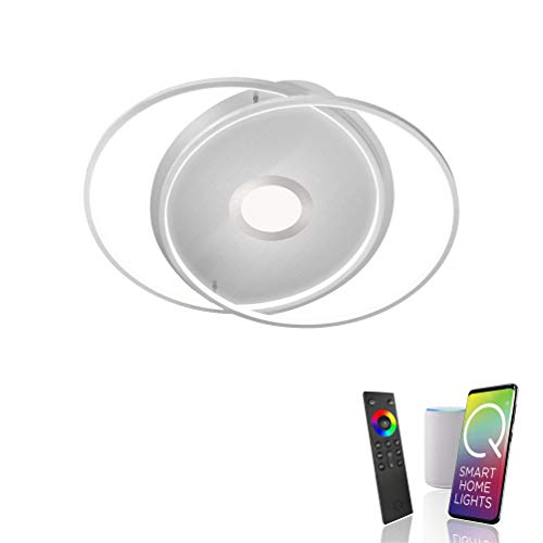 Paul Neuhaus Q-AMIRA 8381-55 LED Deckenleuchte, dimmbar per Fernbedienung, Alexa kompatibel Smart Home, warmweiß - kaltweiss von Paul Neuhaus