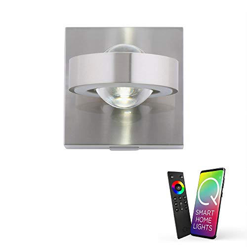 Paul Neuhaus Q-MIA 9185-55 Smart Home LED-Wandleuchte Up & Down Lichteffekt, Alexa kompatibel, RGB CCT Farbwechsel, dimmbar von Paul Neuhaus