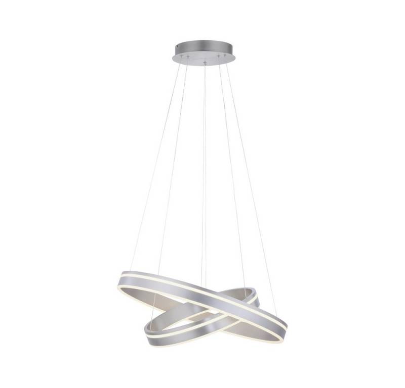 Paul Neuhaus Smarte LED-Leuchte LED Pendellampe Smart Home Q VITO, Smart Home, RGB+W-Farbregelung, Dimmfunktion, Memoryfunktion, mit Leuchtmittel, CCT warmweiß - kaltweiß, messing matt rund doppel Ring Fernbedienung von Paul Neuhaus