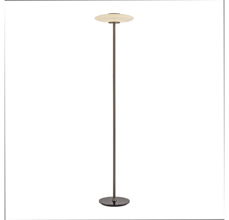 Paul Neuhaus Stehlampe LED Stehleuchte PURE Vitrum, DImmfunktion, Memoryfunktion, 1xLED-Board/6,30W/2700K, warmweiß, dimmbar per Touchdimmer Rauchglas Memoryfunktion von Paul Neuhaus