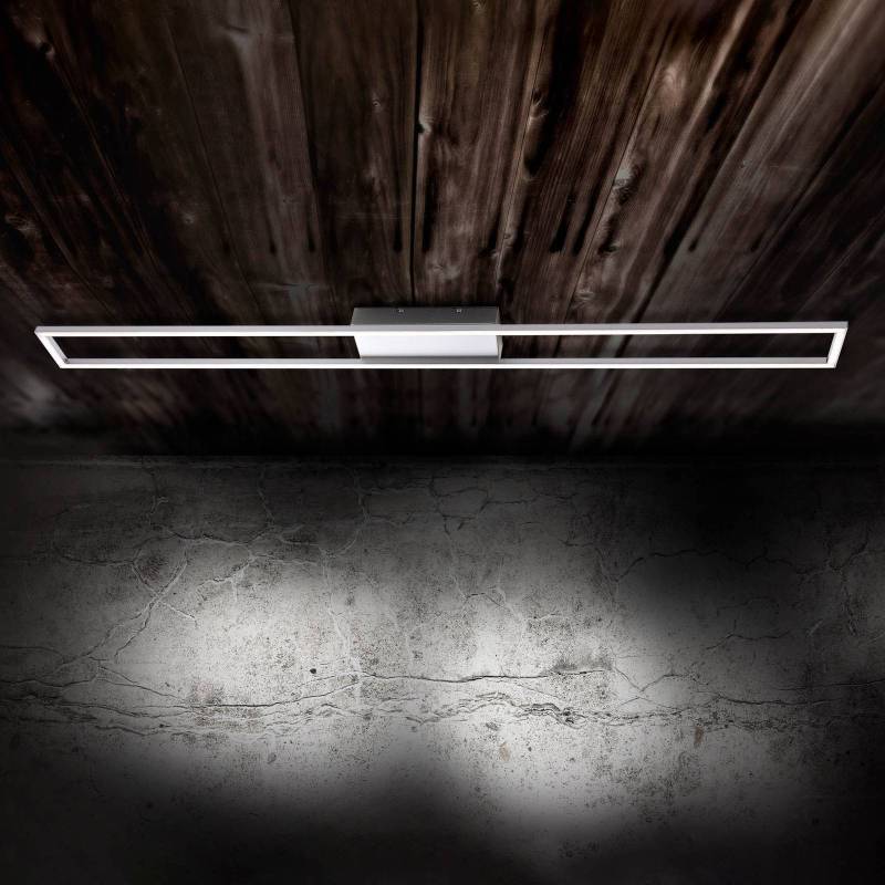 Paul Neuhaus LED-Deckenlampe Inigo, stahlfarben, 110 cm lang Paul Neuhaus LED-Deckenlampe Inigo, stahlfarben, 110 cm lang von PAUL NEUHAUS