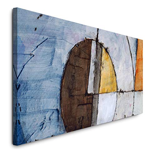 Paul Sinus Art GmbH Abstrakt 120x 50cm Panorama Leinwand Bild XXL Format Wandbilder Wohnzimmer Wohnung Deko Kunstdrucke von Paul Sinus Art GmbH