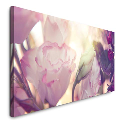 Paul Sinus Art GmbH Blumen 120x 50cm Panorama Leinwand Bild XXL Format Wandbilder Wohnzimmer Wohnung Deko Kunstdrucke von Paul Sinus Art GmbH