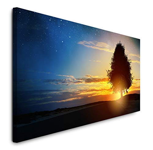 Paul Sinus Art GmbH Landschaft 120x 50cm Panorama Leinwand Bild XXL Format Wandbilder Wohnzimmer Wohnung Deko Kunstdrucke von Paul Sinus Art GmbH