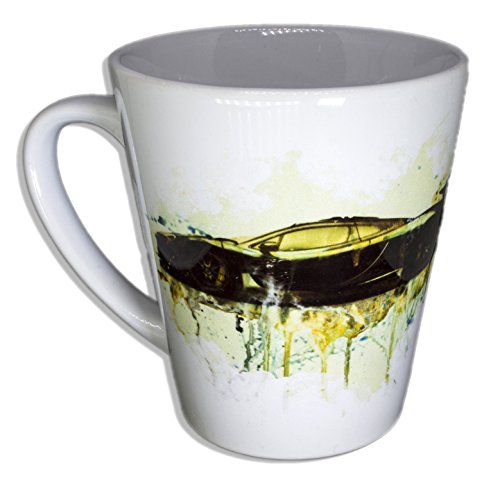 2014er Mc-Laren P1 - Handarbeit Designer Tasse aus brillanten Porzellan Unikat - Tasse, Becher, Kaffeetasse, Teetasse Keramik Tasse, 330ml, Geschenk für Freunde von Paul Sinus Art Keramik