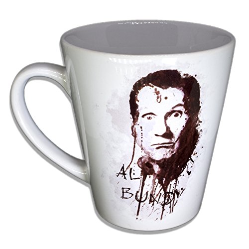 Al Bundy - Unikat Handarbeit Designer Tasse aus brillanten Porzellan - Tasse, Becher, Kaffeetasse, Teetasse Keramik Tasse, 330ml, Geschenk für Freunde von Paul Sinus Art Keramik