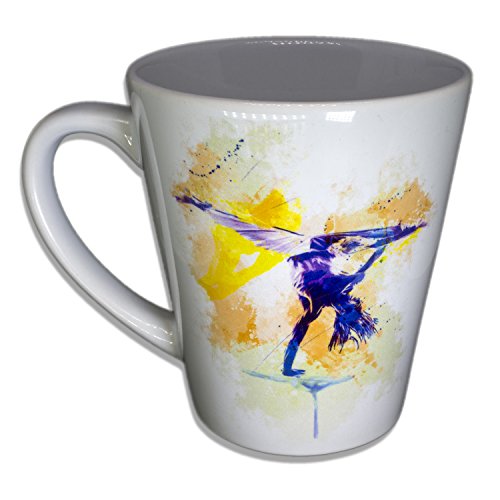 Capoeira - Unikat Handarbeit Designer Tasse aus brillanten Porzellan - Tasse, Becher, Kaffeetasse, Teetasse Keramik Tasse, 330ml, Geschenk für Freunde von Paul Sinus Art Keramik