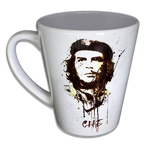 Che Guevara - Unikat Handarbeit Designer Tasse aus brillanten Porzellan - Tasse, Becher, Kaffeetasse, Teetasse Keramik Tasse, 330ml, Geschenk für Freunde von Paul Sinus Art Keramik
