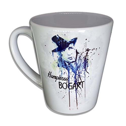 Humphrey Bogart - Handarbeit Designer Tasse aus brillanten Porzellan Unikat - Tasse, Becher, Kaffeetasse, Teetasse Keramik Tasse, 330ml, Geschenk für Freunde von Paul Sinus Art Keramik