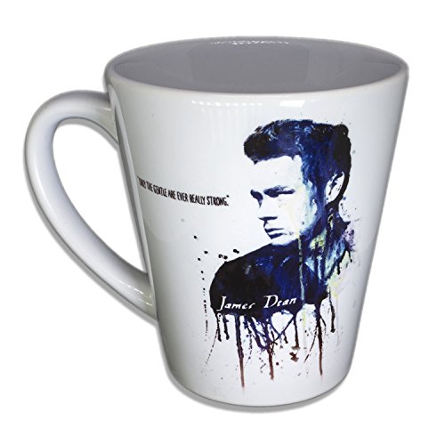 James Dean II - Handarbeit Designer Tasse aus brillanten Porzellan Unikat - Tasse, Becher, Kaffeetasse, Teetasse Keramik Tasse, 330ml, Geschenk für Freunde von Paul Sinus Art Keramik