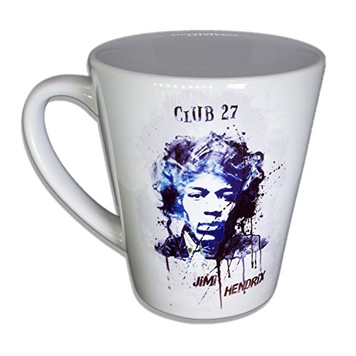 Jimi Hendrix - Handarbeit Designer Tasse aus brillanten Porzellan Unikat - Tasse, Becher, Kaffeetasse, Teetasse Keramik Tasse, 330ml, Geschenk für Freunde von Paul Sinus Art Keramik