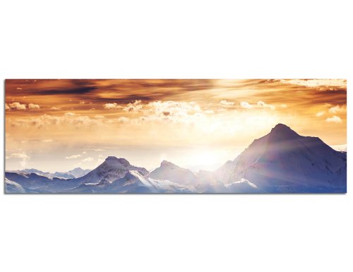 150x50cm PANORAMA BILD XXL TOP Bilder neu (Bergpanorama) NEU Wandbild xxl günstig & modern ART PRINT Wandbilder Bilder EXKLUSIVES Fotowandbild auf Leinwand und Keilrahmen Bild Leinwandbild Fotodruck modern Zeitlos Stilvoll wie ein Gemälde Ausführung schöner Kunstdruck auf echter Leinwand als Wandbild mit Rahmen. Preiswerter als Ölbild Gemälde Foto Poster Plakat mit Bilderrahmen. von Paul Sinus Art