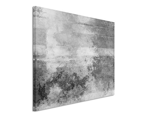 Paul Sinus Art 50x70cm Leinwandbild schwarz weiß in Topqualität Abstrakt Acrylgemälde II von Paul Sinus Art