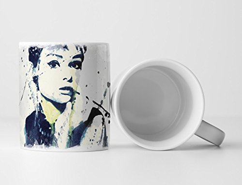 Audrey Hepburn Tasse als Geschenk, Design Sinus Art von Paul Sinus Art