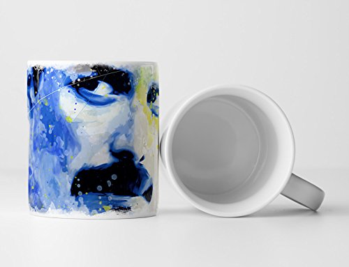Freddie Mercury VIII Tasse als Geschenk, Design Sinus Art von Paul Sinus Art