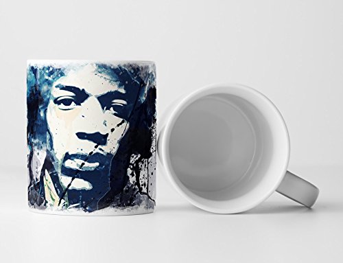 Jimi Hendrix Tasse als Geschenk, Design Sinus Art von Paul Sinus Art