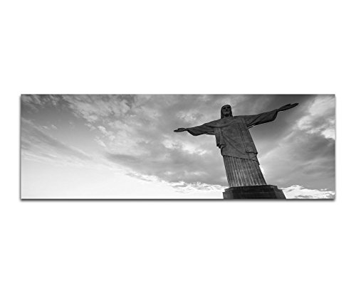 Leinwandfoto als Panorama SCHWARZ/WEISS 150x50cm Rio De Janeiro Statue Sonnenuntergang Leinwandfoto als Panorama SCHWARZ/WEISS 150x50cm Rio De Janeiro Statue Sonnenuntergang von dutis
