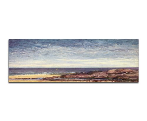 Meisterwerke der Malerei Gustave_Courbet_030_150x50cm_Panorama Wandbild Kunstdruck auf Leinwand vom Originalgemälde Alte Meister - 14. bis 18. Jahrhundert Meisterwerke der Zeitgeschichte von Paul Sinus Art