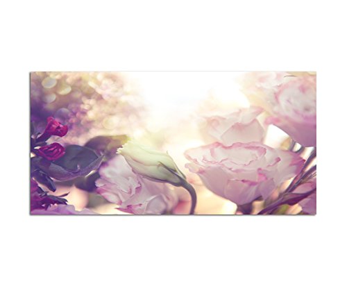Paul Sinus Art 120x80cm - WANDBILD Blume Rose Blüte Romantik - Leinwandbild auf Keilrahmen modern stilvoll - Bilder und Dekoration von Paul Sinus Art