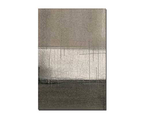Paul Sinus Art 120x80cm - WANDBILD Kunstmalerei abstrakt braun/beige - Leinwandbild auf Keilrahmen modern stilvoll - Bilder und Dekoration von Paul Sinus Art