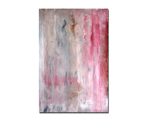 Paul Sinus Art 120x80cm - WANDBILD Malerei Kunstwerk abstrakt rot/beige - Leinwandbild auf Keilrahmen modern stilvoll - Bilder und Dekoration von Paul Sinus Art