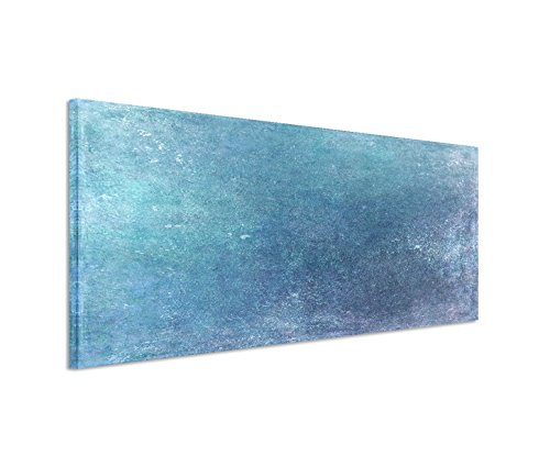 Paul Sinus Art 150x50cm Leinwandbild auf Keilrahmen Hintergrund abstrakt blau Wandbild auf Leinwand als Panorama von Paul Sinus Art