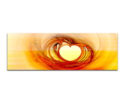 Paul Sinus Art Abstrakte Bilder 150x50cm Liebe Herz gelb rot Abstrakt202 Kunstdrucke auf Leinwand fertig bespannt Panoramaformat Paul Sinus Art Abstrakte Bilder 150x50cm Liebe Herz gelb rot Abstrakt202 Kunstdrucke auf Leinwand fertig bespannt Panoramaformat von Paul Sinus Art